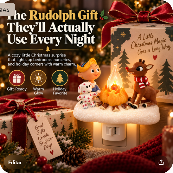 Rudolph Christmas Night Light