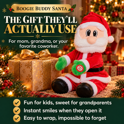 Boogie Buddy Singing Santa Plush