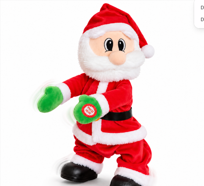 Boogie Buddy Singing Santa Plush